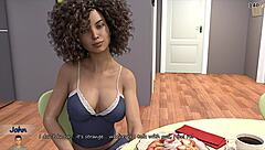 katia john trains with blonde teen, staring at her big tits and ass.