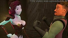 Busty Elf Dominates Man Rewarded By Cock