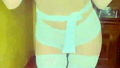 Small European girl flaunts her slim body and small breasts