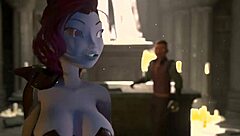 Busty Elf Dominates Man Rewarded By Cock