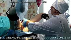 Wow, enema exam in gyno room gets wild with bondage!