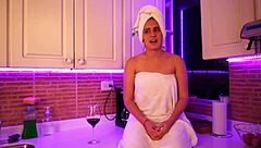 Hot latina babe during interview turns horny for doggystyle.