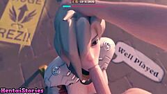 teen slut gets used in hardcore 3d hentai game