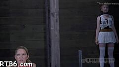 Caged Hotty Gets Whipped Hard In BDSM Contest!