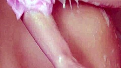 Beautiful blonde gets a hot shower with her stepmother