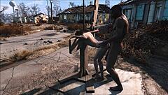 fallout 4 sanctuary turns into kinky training ground for brunette