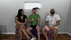 Nicoly Mattos Takes Double Penetration in Wild Swingers Orgy