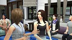 Wild orgy banging cara in group blowjob and riding action