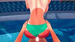 anzu mazaki fucking hard on the pool 4 yu-gi-oh ahegao step bikini tea gardner full fantasyking3