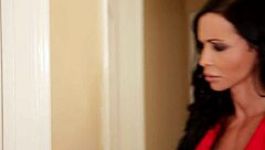 A mature woman with implants seduces her buttplugged teenage stepdaughter