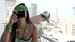 amateur teen gets her ass jizzed at the party