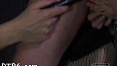 sweet chick devours anal output during rough sex