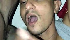 Gloryhole Facial with Big Black Cock