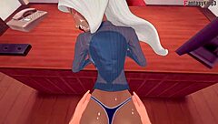 Beautiful women with perfect breasts in a hot hentai scene from FantasyKing3