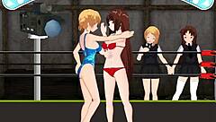 Lesbians fight in Princess of the Ring tournament