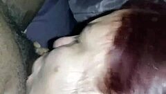 Deep throating that big black cock 😍