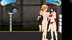 Princess Karin Battles Nina in Catfight Ring