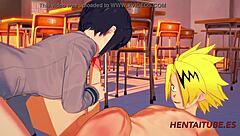 Jiro Kyoka's naughty schoolgirl adventures in Boku no Hero