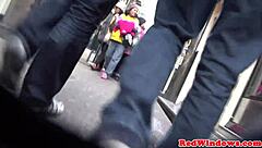 Mature Dutch Prostitute Cockriding Tourist in Heels and Fingering