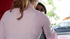 Latina Teen 18+ Rimmed by Busty Milf