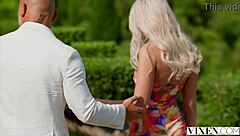 Asbhy deepthroats older man passionately