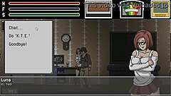 man seduces pretty lady in spirit hunt ryona hentai game