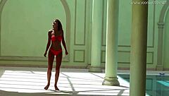 Inked gurlz crazy cosplay foursome with big tits