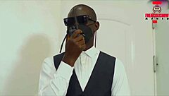 Black boyguard keeps his job by pleasing his boss's wife