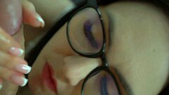 She sucks those cocks rough and swallows the cum! 😈