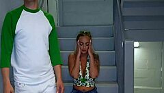 elana bunnz deepthroats stepbro's cock in doggystyle riding with cumshot