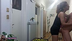 Sexy wife fucks with strapon toys