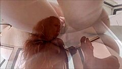 Spring friend performs deep throat and anal foreplay