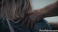 tattooed teen babe in missionary gets filled with jizz in fetish fantasy