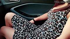 Hot amateur video of a college girl from Argentina flashing her shaved pussy in public