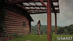 Pretty Teen Uses Huge Dildo for Intense Masturbation