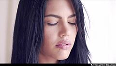 First time lesbian experience with Apolonia and Little Caprice