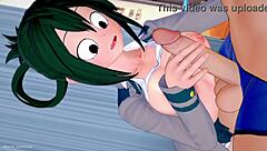 Froppy In School Uniform Visits Nurse For Handjob Fun