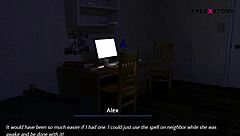 i... i dream of desire, landlady masturbating with her new toy in 3d game