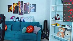 I dressed as a stormtrooper for this webcam chat and started masturbating