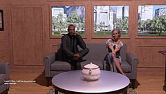 3D animated football game with MILF and redhead characters