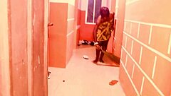 Husband Fucks Co-Wife While I Masturbate Horny at Door