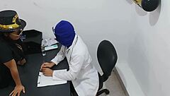 Doctor and nurse's office party turns into steamy affair