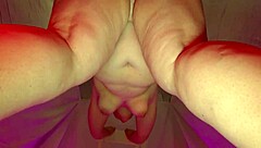 Chubby housewife fucked doggystyle with shaking tits and big cumshot!