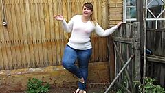 Fat Milf Pissing Outdoors In Jeans And Naked Amateur Fetish Compilation