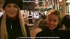 Redhead slut gets fucked in public restroom