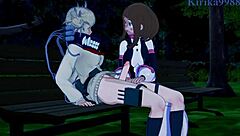Ochako Uraraka And Himiko Toga Masturbates And Intense Futanari Sex - My Hero Academia Hentai
