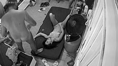 Hidden camera captures wild orgy in rented apartment with anal creampies and cum