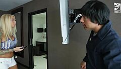 Mexican Slut Blows Cable Guy For Cumshot