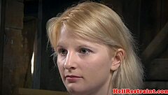 Bound sub suspended! Her master dominates!