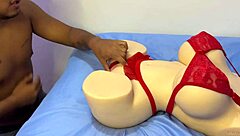 Nicole, a sex doll, gets fucked by stepson in front of stepmother